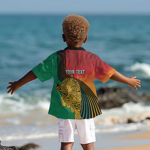 Personalized Afro Guyana Cricket Amazon Warriors Kid Hawaiian Shirt Fierce Jaguars - African Pride