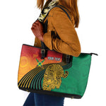 Personalized Afro Guyana Cricket Amazon Warriors Leather Tote Bag Fierce Jaguars - African Pride