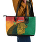 Personalized Afro Guyana Cricket Amazon Warriors Leather Tote Bag Fierce Jaguars - African Pride