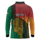 Personalized Afro Guyana Cricket Amazon Warriors Long Sleeve Polo Shirt Fierce Jaguars - African Pride