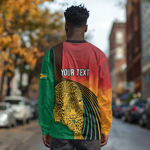 Personalized Afro Guyana Cricket Amazon Warriors Long Sleeve Shirt Fierce Jaguars - African Pride