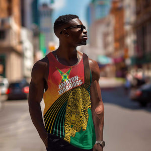 Personalized Afro Guyana Cricket Amazon Warriors Men Tank Top Fierce Jaguars - African Pride