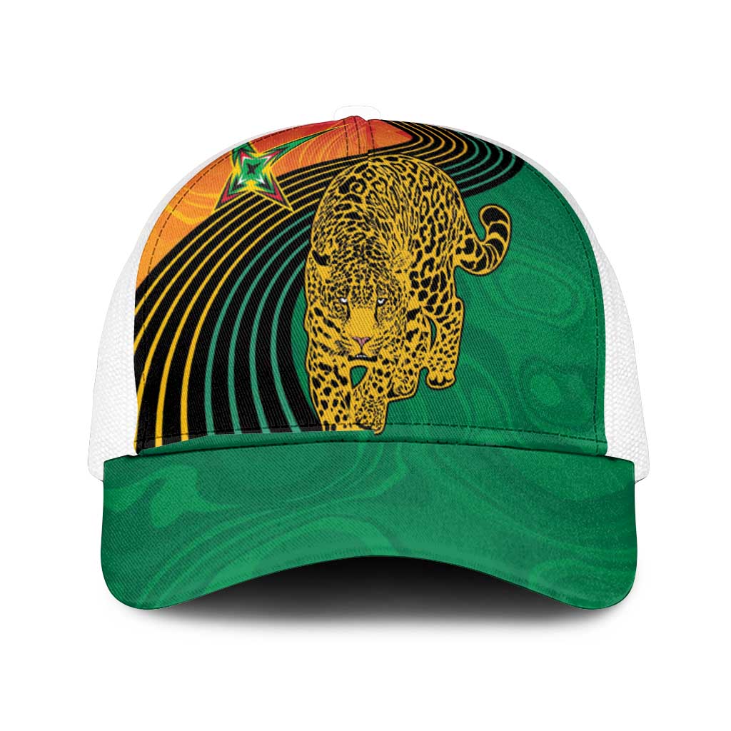 Guyana Cricket Amazon Warriors Mesh Trucker Cap Fierce Jaguars - African Pride