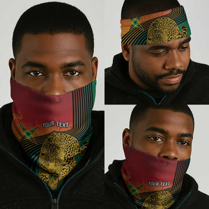 Personalized Afro Guyana Cricket Amazon Warriors Neck Gaiter Fierce Jaguars - African Pride