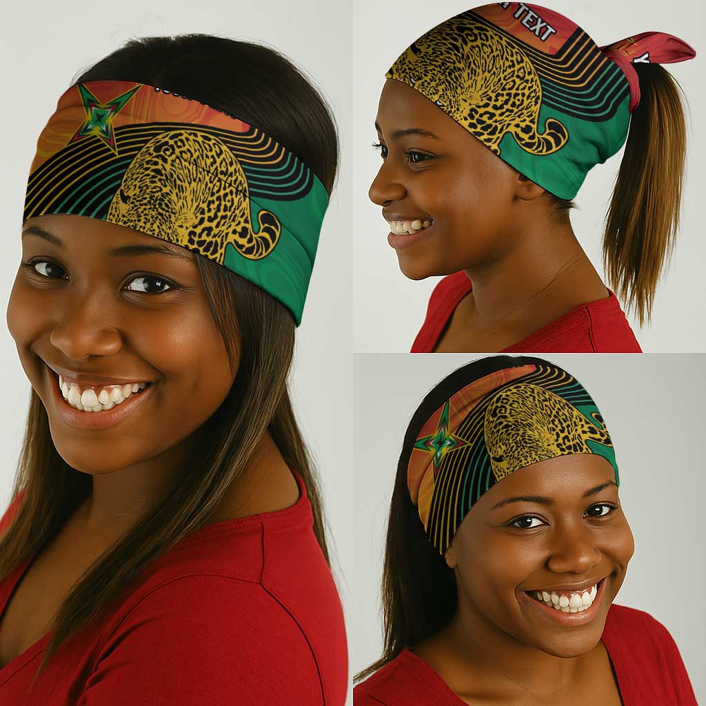 Personalized Afro Guyana Cricket Amazon Warriors Neck Gaiter Fierce Jaguars - African Pride