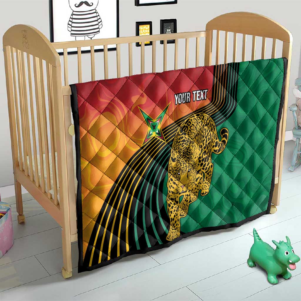 Personalized Afro Guyana Cricket Amazon Warriors Quilt Fierce Jaguars - African Pride