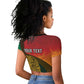 Personalized Afro Guyana Cricket Amazon Warriors Raglan Cropped T shirt Fierce Jaguars - African Pride