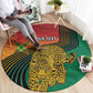 Personalized Afro Guyana Cricket Amazon Warriors Round Carpet Fierce Jaguars - African Pride