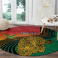 Personalized Afro Guyana Cricket Amazon Warriors Round Carpet Fierce Jaguars - African Pride