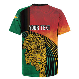 Personalized Afro Guyana Cricket Amazon Warriors Rugby Jersey Fierce Jaguars - African Pride