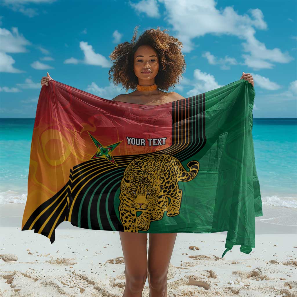 Personalized Afro Guyana Cricket Amazon Warriors Sarong Fierce Jaguars - African Pride