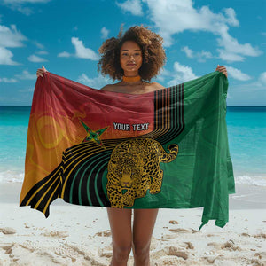 Personalized Afro Guyana Cricket Amazon Warriors Sarong Fierce Jaguars - African Pride