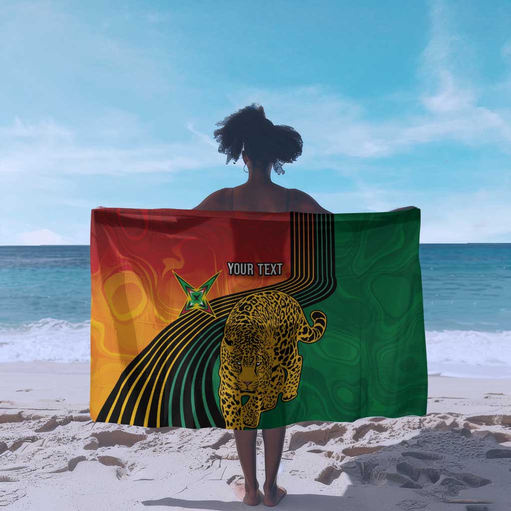 Personalized Afro Guyana Cricket Amazon Warriors Sarong Fierce Jaguars - African Pride