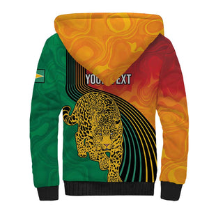 Personalized Afro Guyana Cricket Amazon Warriors Sherpa Hoodie Fierce Jaguars - African Pride