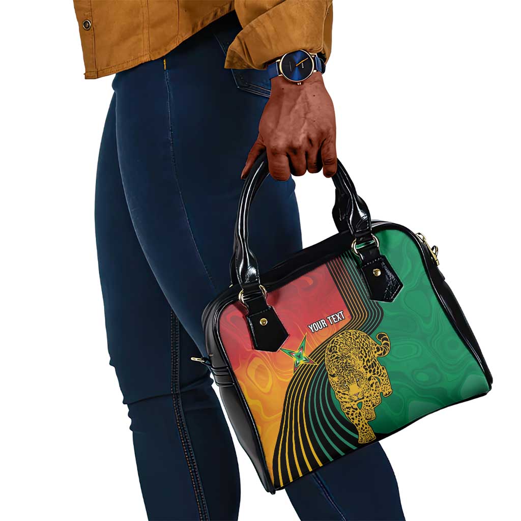 Personalized Afro Guyana Cricket Amazon Warriors Shoulder Handbag Fierce Jaguars - African Pride
