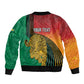 Personalized Afro Guyana Cricket Amazon Warriors Sleeve Zip Bomber Jacket Fierce Jaguars - African Pride