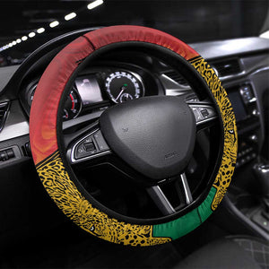 Afro Guyana Cricket Amazon Warriors Steering Wheel Cover Fierce Jaguars - African Pride