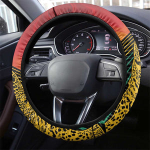 Afro Guyana Cricket Amazon Warriors Steering Wheel Cover Fierce Jaguars - African Pride