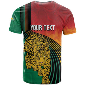Personalized Afro Guyana Cricket Amazon Warriors T shirt Fierce Jaguars - African Pride
