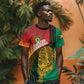 Personalized Afro Guyana Cricket Amazon Warriors T shirt Fierce Jaguars - African Pride