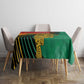 Personalized Afro Guyana Cricket Amazon Warriors Tablecloth Fierce Jaguars - African Pride