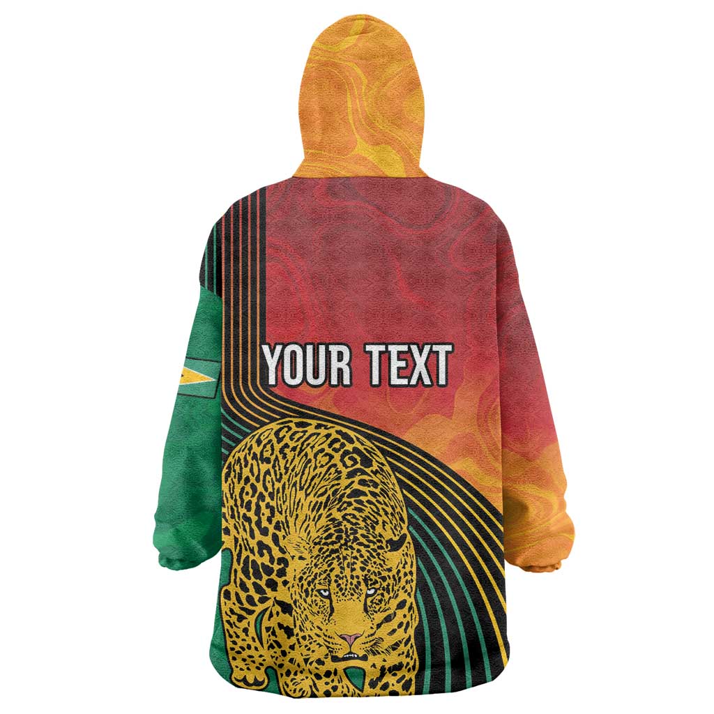 Personalized Afro Guyana Cricket Amazon Warriors Wearable Blanket Hoodie Fierce Jaguars - African Pride