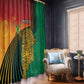 Personalized Afro Guyana Cricket Amazon Warriors Window Curtain Fierce Jaguars - African Pride