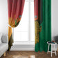 Personalized Afro Guyana Cricket Amazon Warriors Window Curtain Fierce Jaguars - African Pride