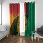 Personalized Afro Guyana Cricket Amazon Warriors Window Curtain Fierce Jaguars - African Pride