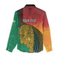 Personalized Afro Guyana Cricket Amazon Warriors Women Casual Shirt Fierce Jaguars - African Pride