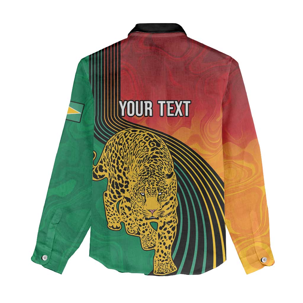 Personalized Afro Guyana Cricket Amazon Warriors Women Casual Shirt Fierce Jaguars - African Pride