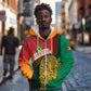Personalized Afro Guyana Cricket Amazon Warriors Zip Hoodie Fierce Jaguars - African Pride