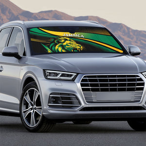 Afro-Jamaica Heritage Auto Sun Shade Roaring Lion