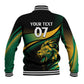 Afro-Jamaica Heritage Custom Baseball Jacket Roaring Lion