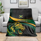 Afro-Jamaica Heritage Blanket Roaring Lion