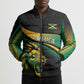 Afro-Jamaica Heritage Custom Bomber Puffer Jacket Roaring Lion