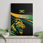 Afro-Jamaica Heritage Canvas Wall Art Roaring Lion