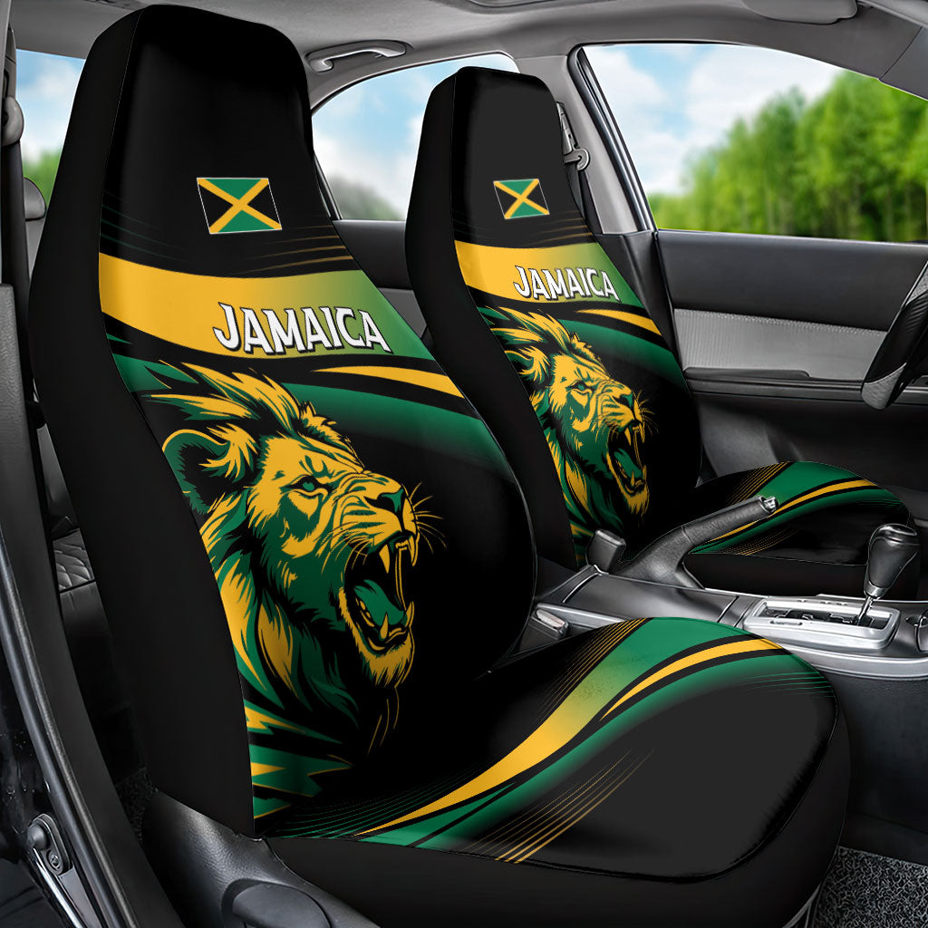 Afro-Jamaica Heritage Car Seat Cover Roaring Lion