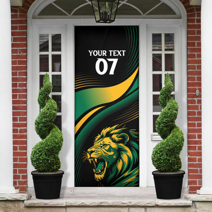 Afro-Jamaica Heritage Custom Door Cover Roaring Lion