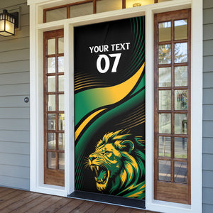 Afro-Jamaica Heritage Custom Door Cover Roaring Lion