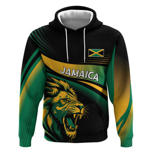 Afro-Jamaica Heritage Custom Hoodie Roaring Lion