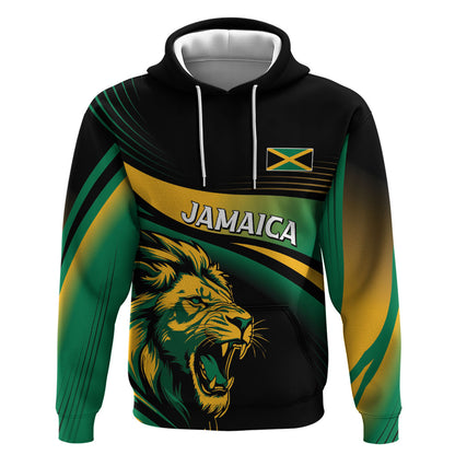 Afro-Jamaica Heritage Custom Hoodie Roaring Lion