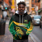 Afro-Jamaica Heritage Custom Hoodie Roaring Lion