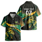 Afro-Jamaica Heritage Custom Kid Hawaiian Shirt Roaring Lion LT7