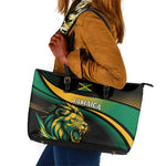 Afro-Jamaica Heritage Leather Tote Bag Roaring Lion