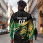 Afro-Jamaica Heritage Custom Long Sleeve Button Shirt Roaring Lion