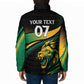 Afro-Jamaica Heritage Custom Padded Jacket Roaring Lion
