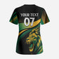Afro-Jamaica Heritage Custom Scrub Top Roaring Lion