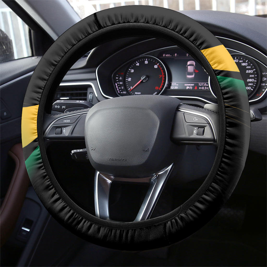 Afro-Jamaica Heritage Steering Wheel Cover Roaring Lion
