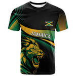 Afro-Jamaica Heritage Custom T shirt Roaring Lion